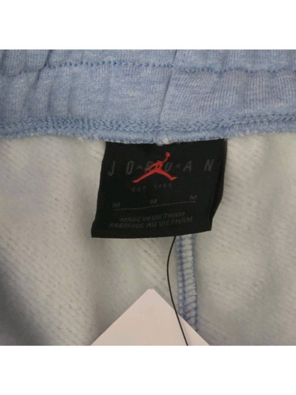 Air Jordan Flight Diamond Blue Grey Fleece Loose-Fit Shorts FN5418-436 Wmns M - Picture 6 of 7